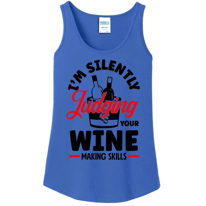 IM Silently Judging Your Wine Ladies Essential Tank