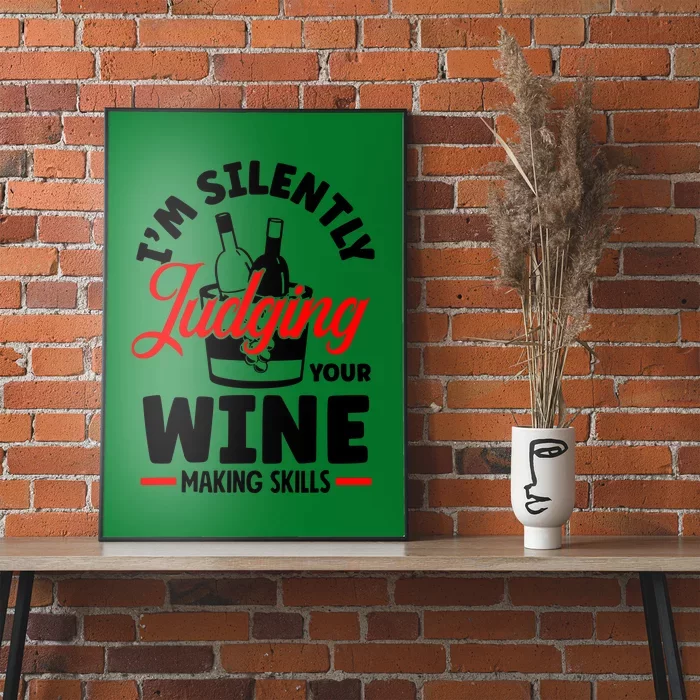 IM Silently Judging Your Wine Poster