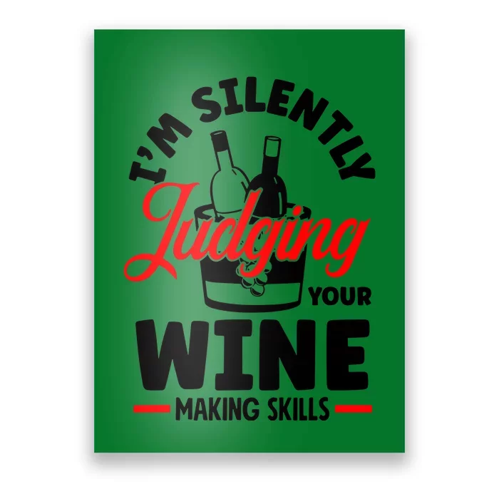 IM Silently Judging Your Wine Poster