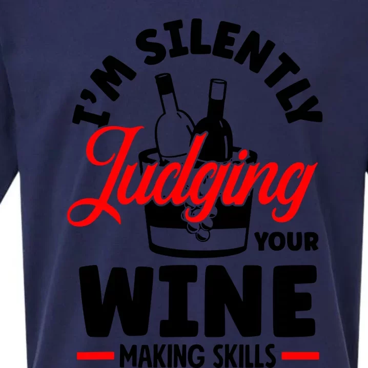 IM Silently Judging Your Wine Sueded Cloud Jersey T-Shirt