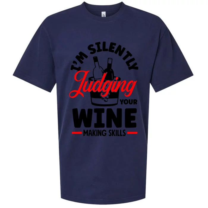 IM Silently Judging Your Wine Sueded Cloud Jersey T-Shirt