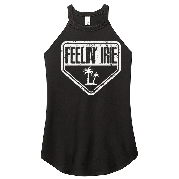 Irie Slang Jamaican Reggae Vibes Women’s Perfect Tri Rocker Tank