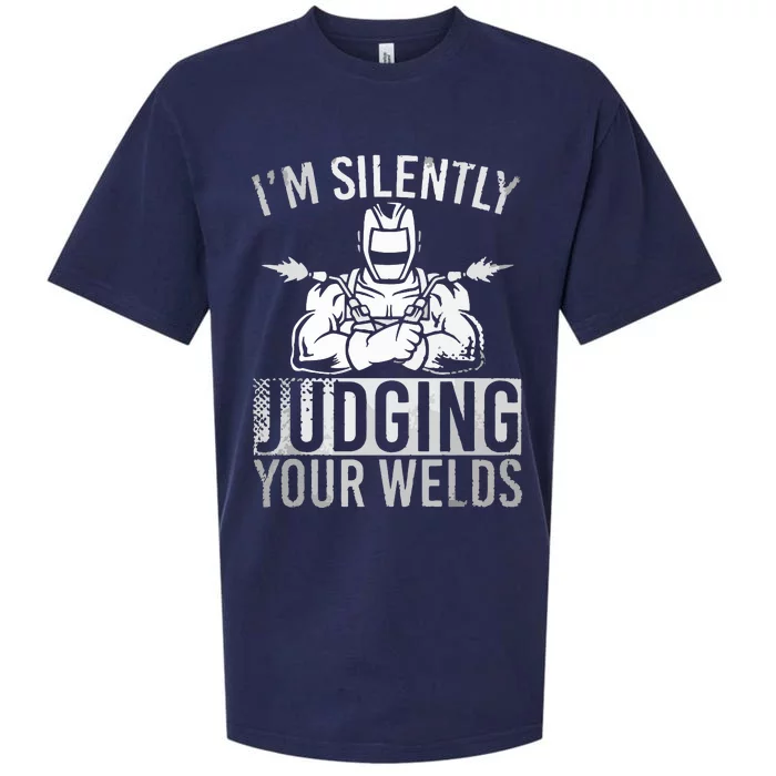 I'm Silently Judging Your Wels Welder Craftsmen Job Hobby Sueded Cloud Jersey T-Shirt