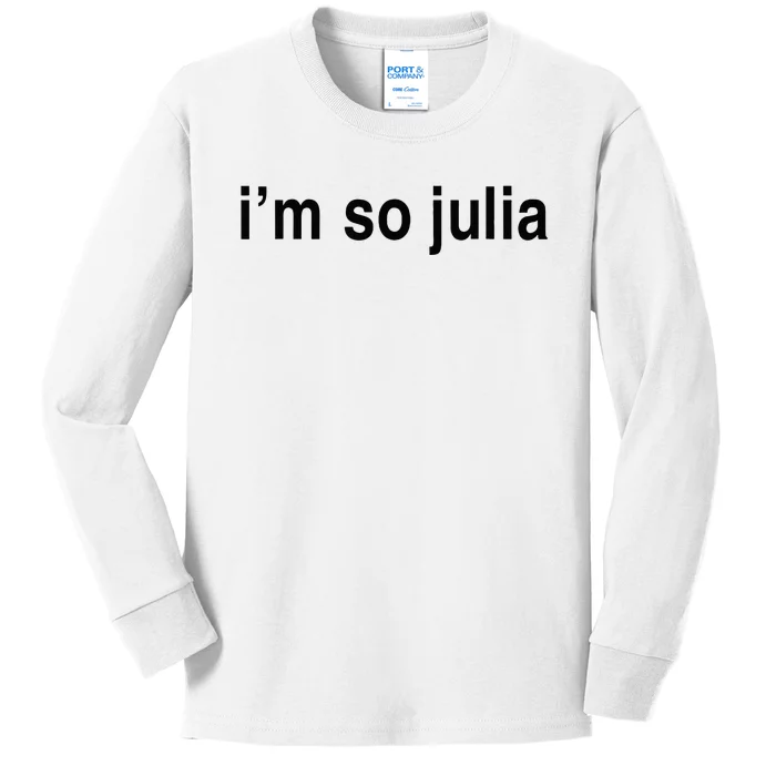 IM So Julia Kids Long Sleeve Shirt