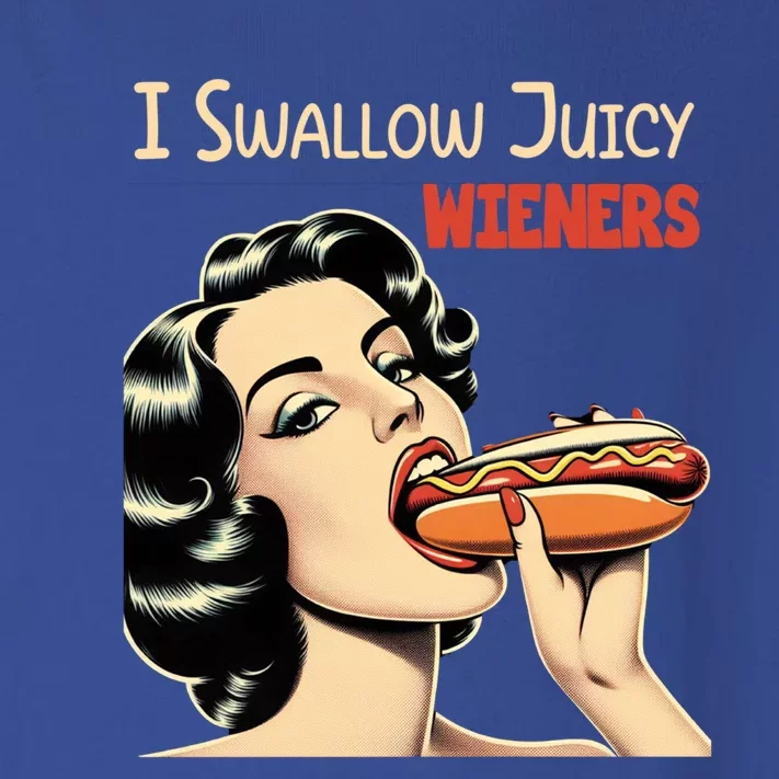 I Swallow Juicy Wieners Funny Joke Hot Dog Pun Meaningful Gift Toddler Long Sleeve Shirt