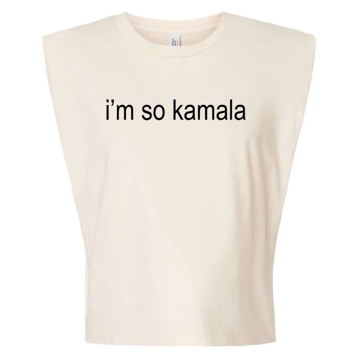 I’M So Kamala Brat Green Meme Gen Z Adult Garment-Dyed Women's Muscle Tee