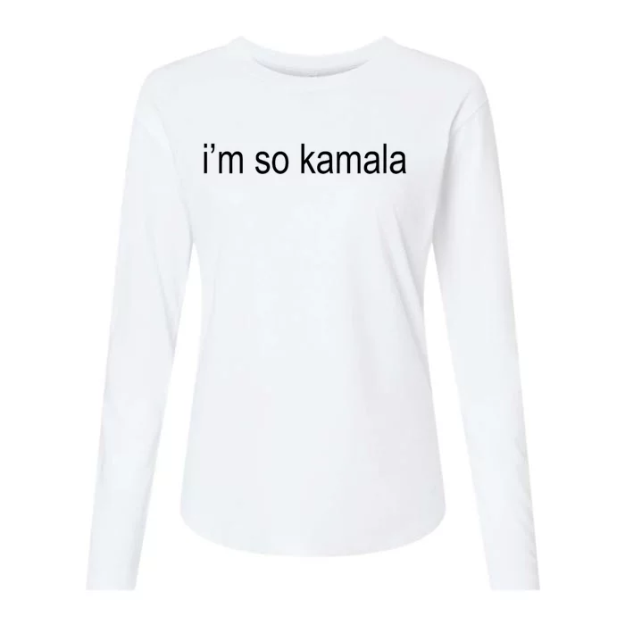 I’M So Kamala Brat Green Meme Gen Z Adult Womens Cotton Relaxed Long Sleeve T-Shirt