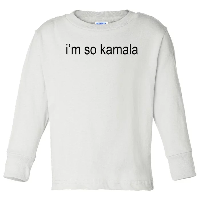 I’M So Kamala Brat Green Meme Gen Z Adult Toddler Long Sleeve Shirt