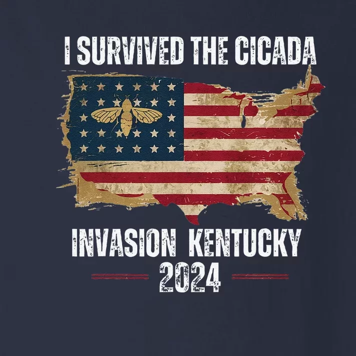 I Survived Kentucky Cicada Invasion Souvenir Summer 2024 Toddler Long Sleeve Shirt