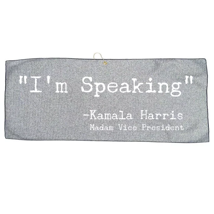 I’M Speaking Kamala Harris Madam Vice President Gift Large Microfiber Waffle Golf Towel