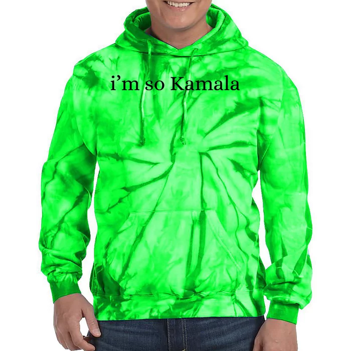 I’M So Kamala Brat Green Meme Gen Z Tie Dye Hoodie