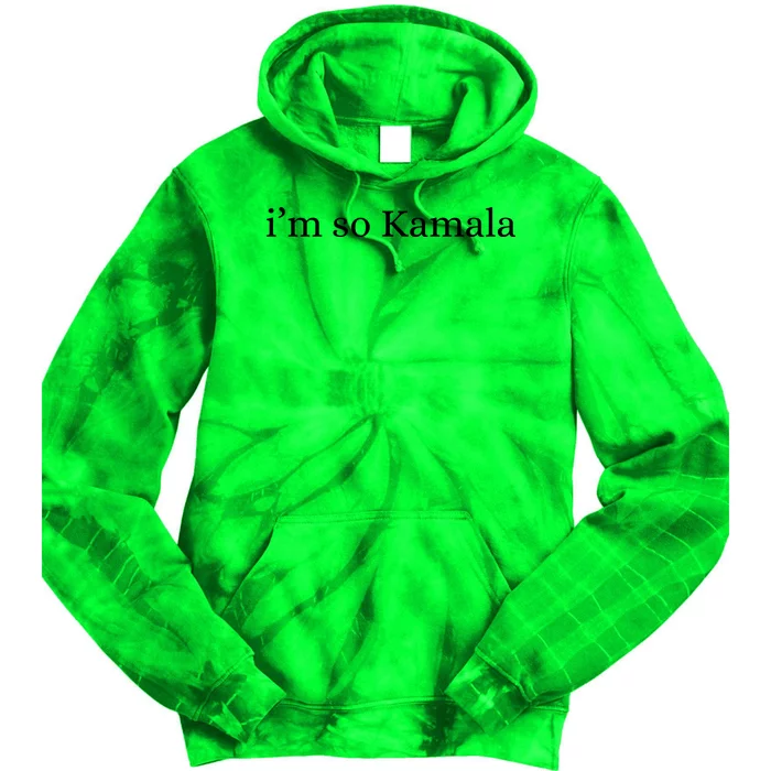 I’M So Kamala Brat Green Meme Gen Z Tie Dye Hoodie