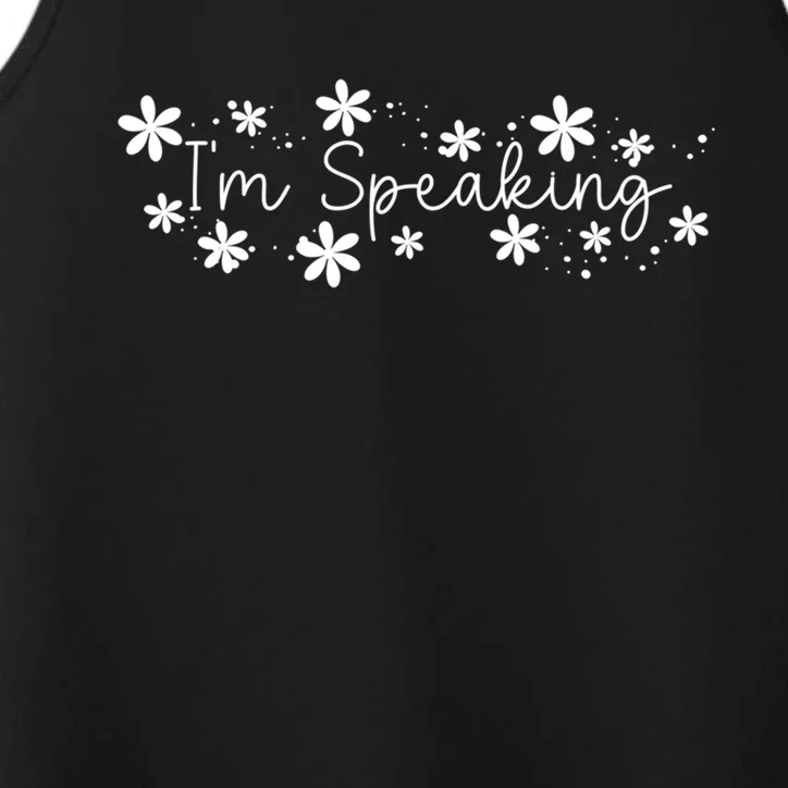 IM Speaking Kamala Harris Walz Gift Performance Tank