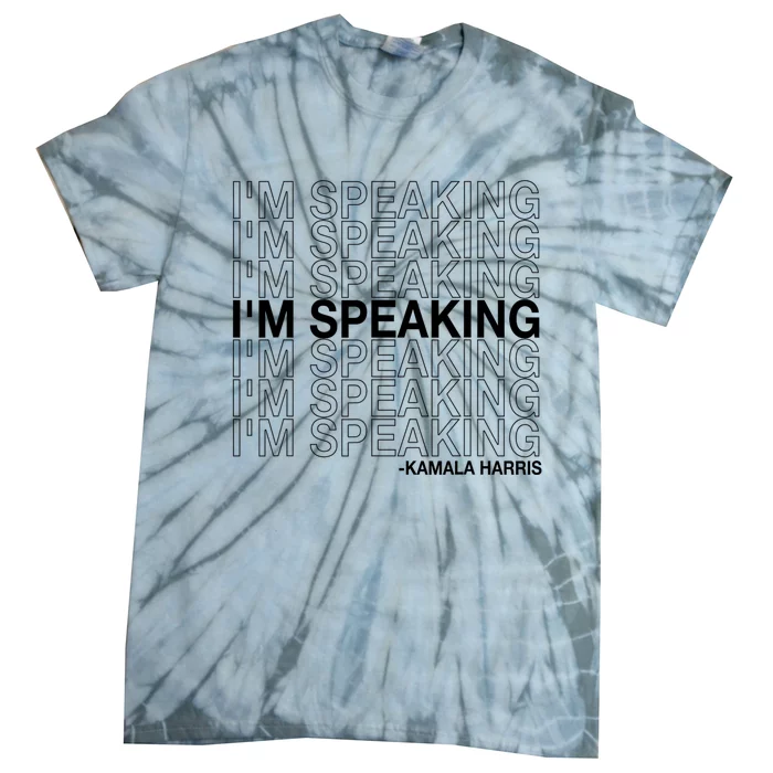 IM Speaking Kamala Harris Funny Vice Presidential Debate Tie-Dye T-Shirt