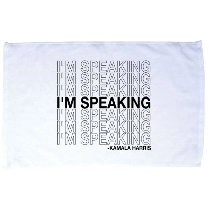 IM Speaking Kamala Harris Funny Vice Presidential Debate Microfiber Hand Towel