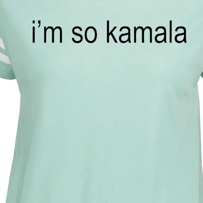 I’M So Kamala Brat Green Meme Gen Z Adult Enza Ladies Jersey Football T-Shirt