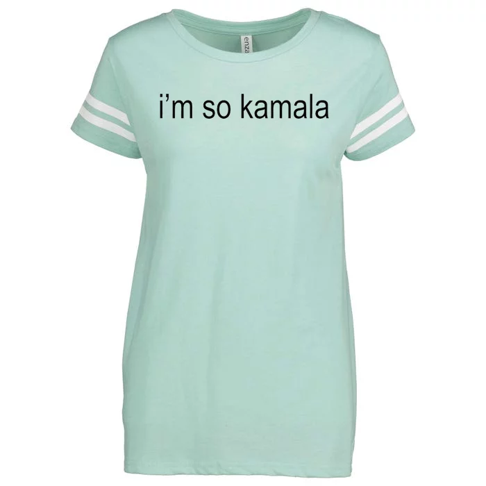 I’M So Kamala Brat Green Meme Gen Z Adult Enza Ladies Jersey Football T-Shirt