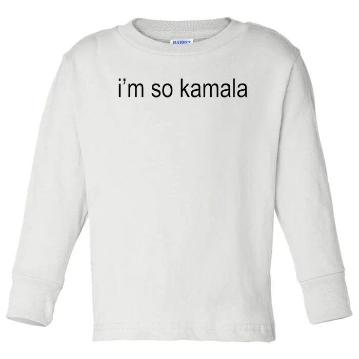 I’M So Kamala Brat Green Meme Gen Z Adult Toddler Long Sleeve Shirt