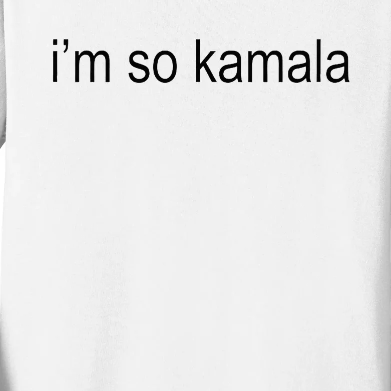 I’M So Kamala Brat Green Meme Gen Z Adult Kids Long Sleeve Shirt