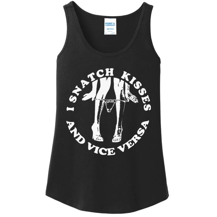 I Snatch Kisses And Vice Versa Funny Couple Love Ladies Essential Tank