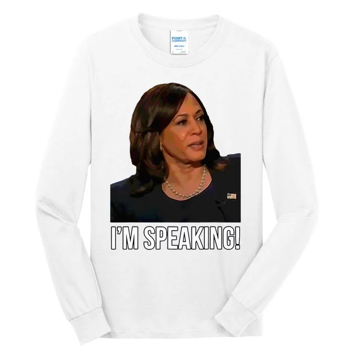 IM Speaking Kamala Harris Vice President Debate Vote Tall Long Sleeve T-Shirt