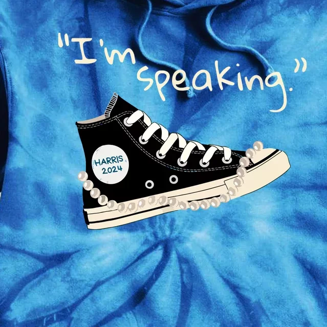 Im Speaking Kamalaharris 2024 Sneakers Vote For President Tie Dye Hoodie