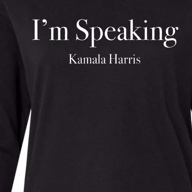 Im Speaking Kamala Harris 2024 Womens Cotton Relaxed Long Sleeve T-Shirt