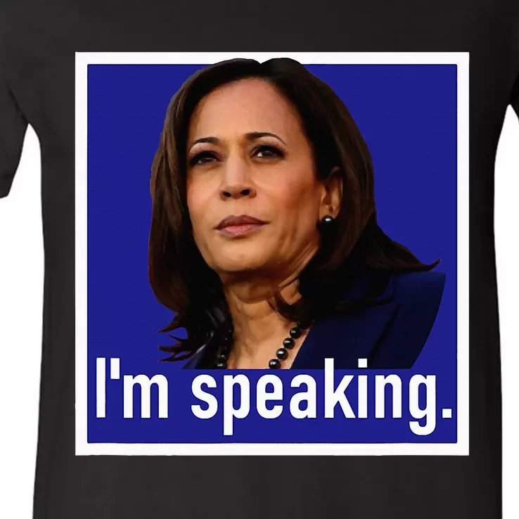 IM Speaking Kamala Harris V-Neck T-Shirt