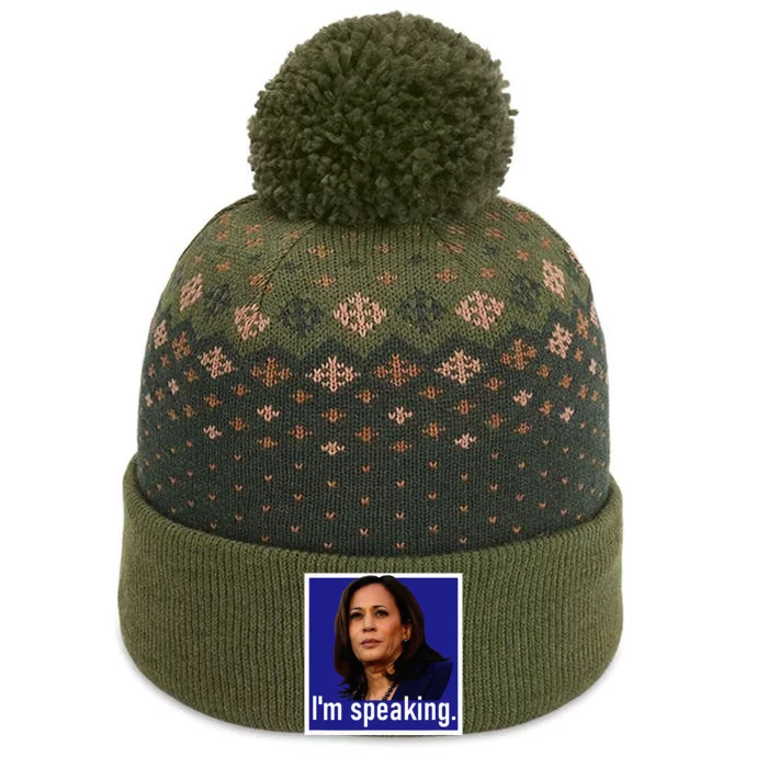 IM Speaking Kamala Harris The Baniff Cuffed Pom Beanie