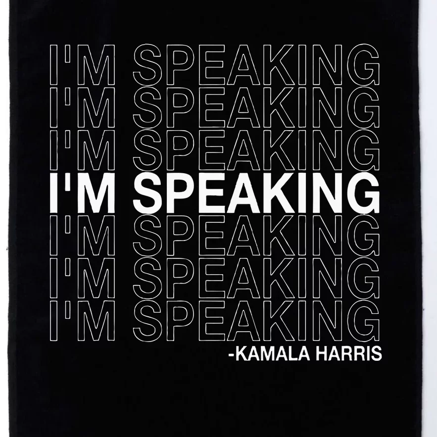 IM Speaking Kamala Harris Funny Vice Presidential Debate Platinum Collection Golf Towel