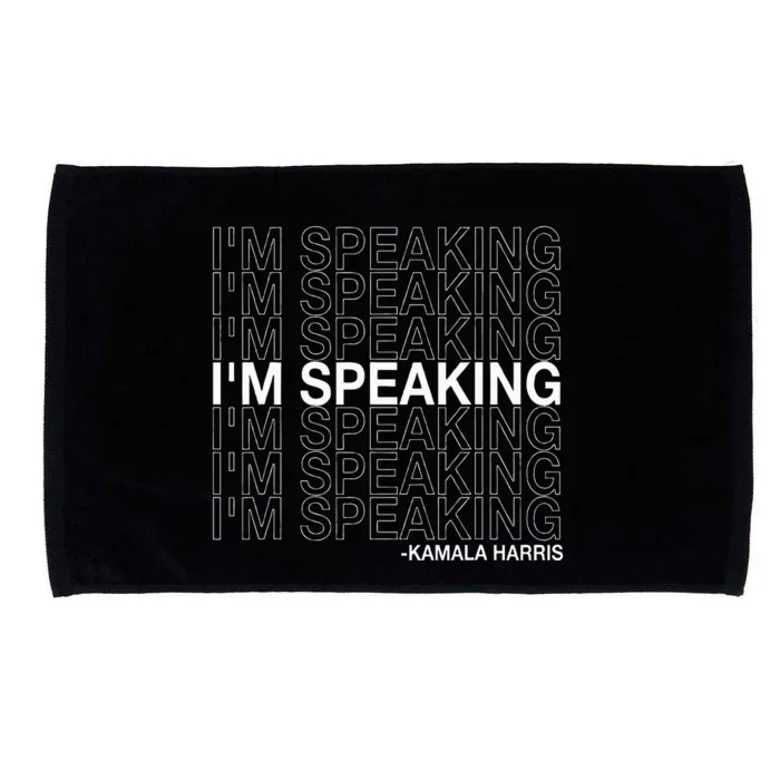 IM Speaking Kamala Harris Funny Vice Presidential Debate Microfiber Hand Towel