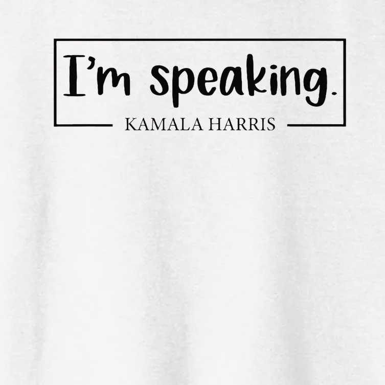 IM Speaking. Kamala Harris 2024 Women's Crop Top Tee