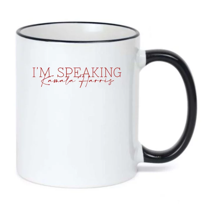 IM Speaking Kamala Harris Black Color Changing Mug