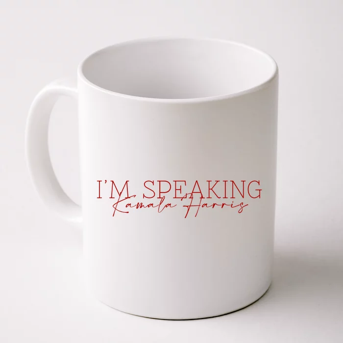 IM Speaking Kamala Harris Front & Back Coffee Mug