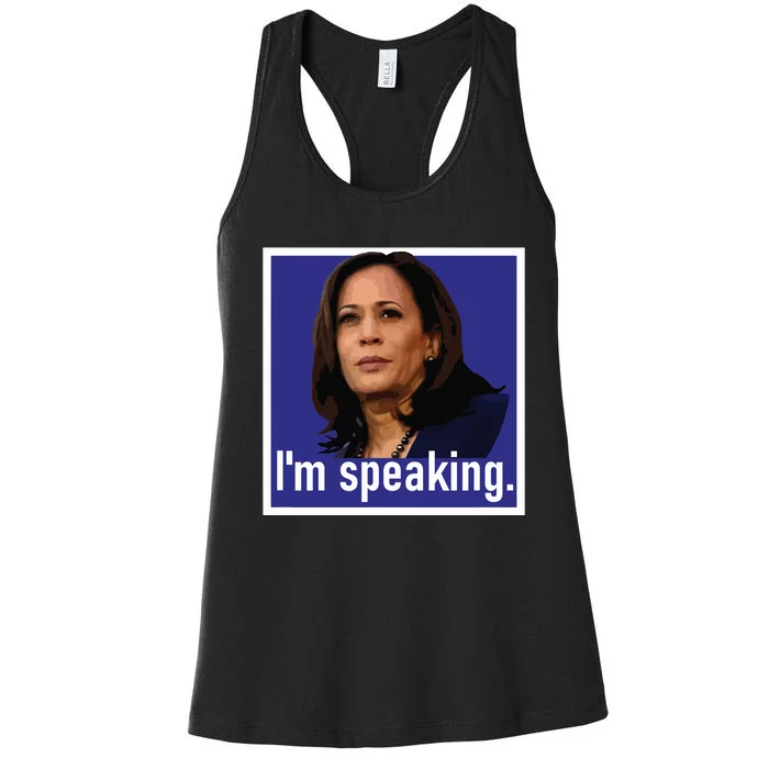 Im Speaking Kamala Harris Women's Racerback Tank