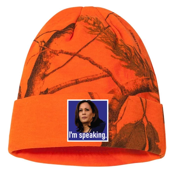 Im Speaking Kamala Harris Kati - 12in Camo Beanie