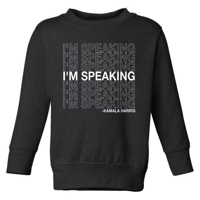 Im Speaking Kamala Harris Funny Vice Presidential Debate Toddler Sweatshirt