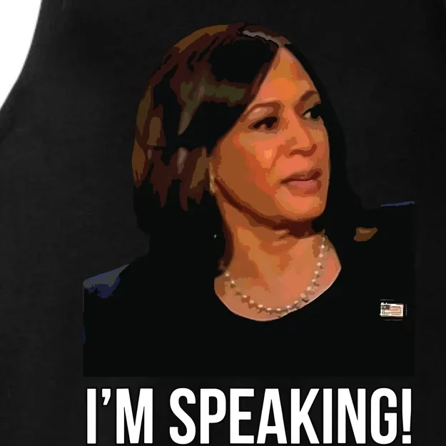 Im Speaking Kamala Harris Vice President Debate Vote Ladies Tri-Blend Wicking Tank