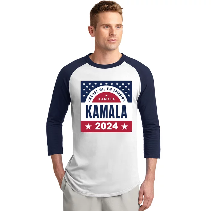 IM Speaking Kamala Harris 2024 Meaningful Gift Baseball Sleeve Shirt