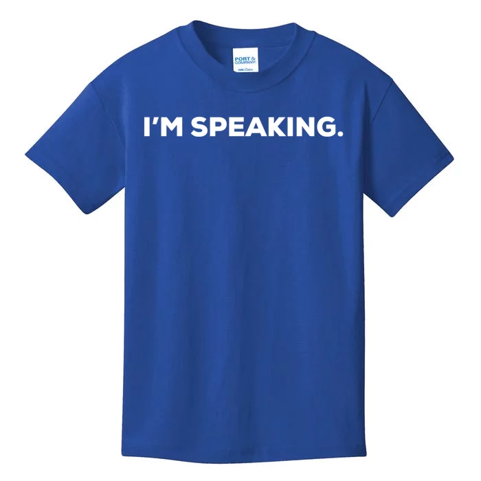 IM Speaking Kamala Harris Quote Pro Biden Supporter Gift Kids T-Shirt