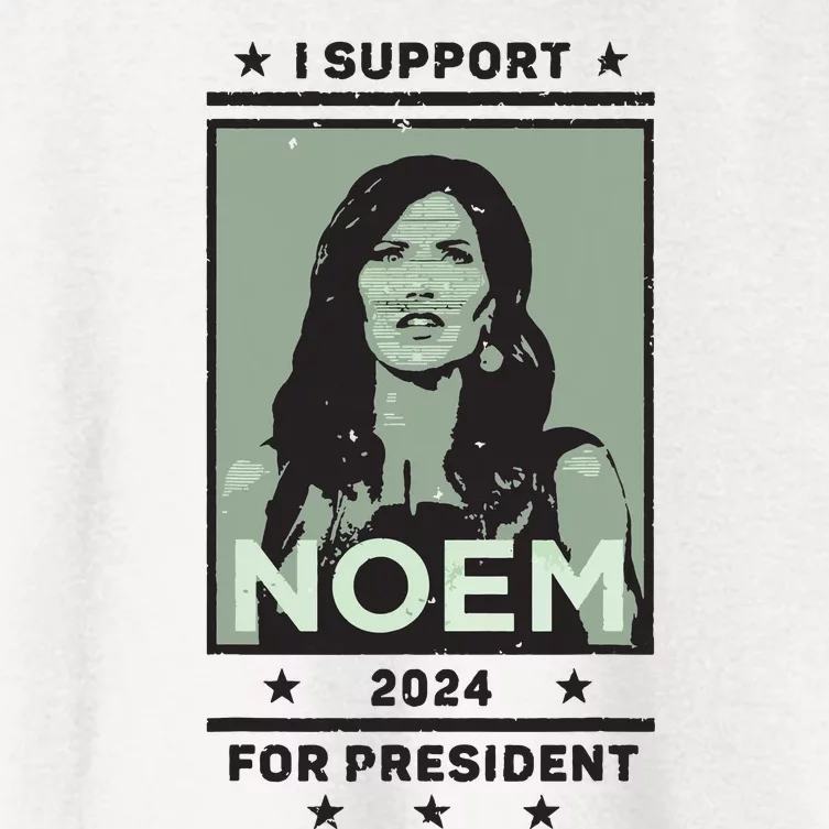 I Support Kristi Noem South Dakota Governor President 2024 Women's Crop Top Tee