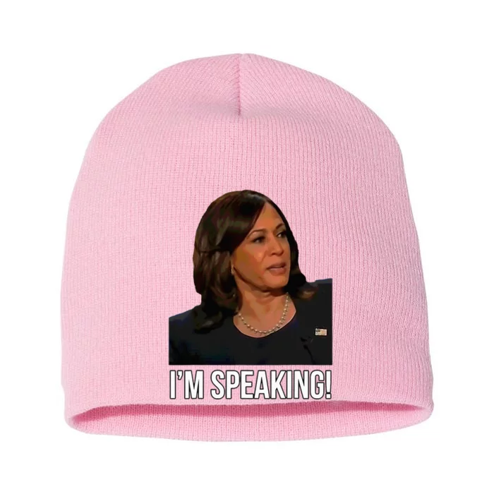 Im Speaking Kamala Harris Vice President Debate Vote Short Acrylic Beanie