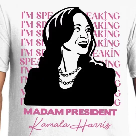 Im Speaking Kamala Harris Madam President 2024 Pajama Set