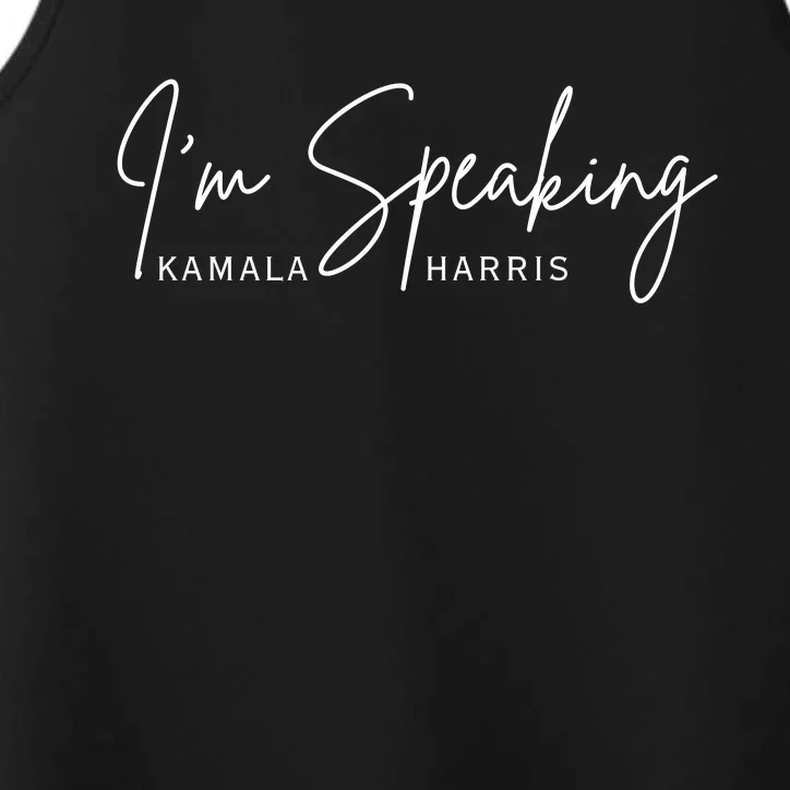 IM Speaking Kamala Harris Performance Tank