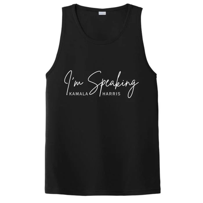 IM Speaking Kamala Harris Performance Tank