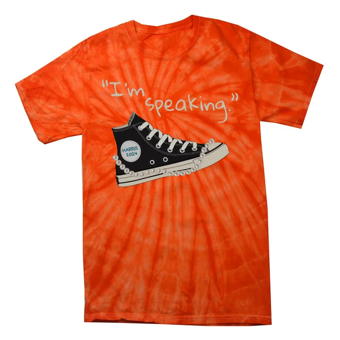 IM Speaking Kamalaharris 2024 Sneakers Vote For President Tie-Dye T-Shirt