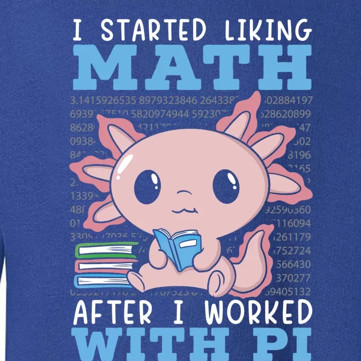 I Started Liking Math After I Worked With Pi Day Gift Toddler Sweatshirt