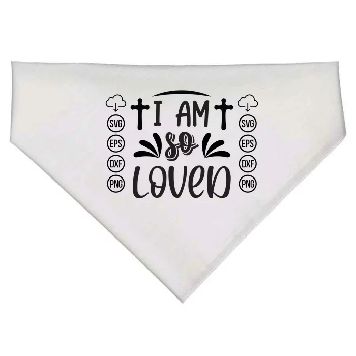 I'm So Loved USA-Made Doggie Bandana