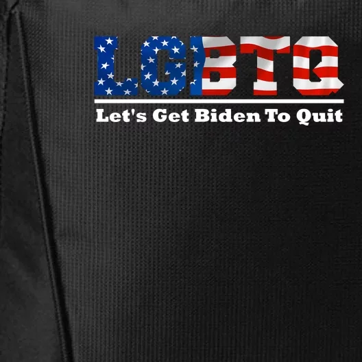 I Support LGBTQ Lets Get Biden To Quit Funny City Backpack