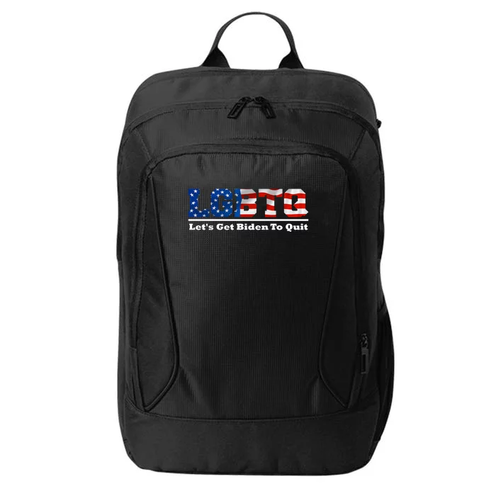 I Support LGBTQ Lets Get Biden To Quit Funny City Backpack